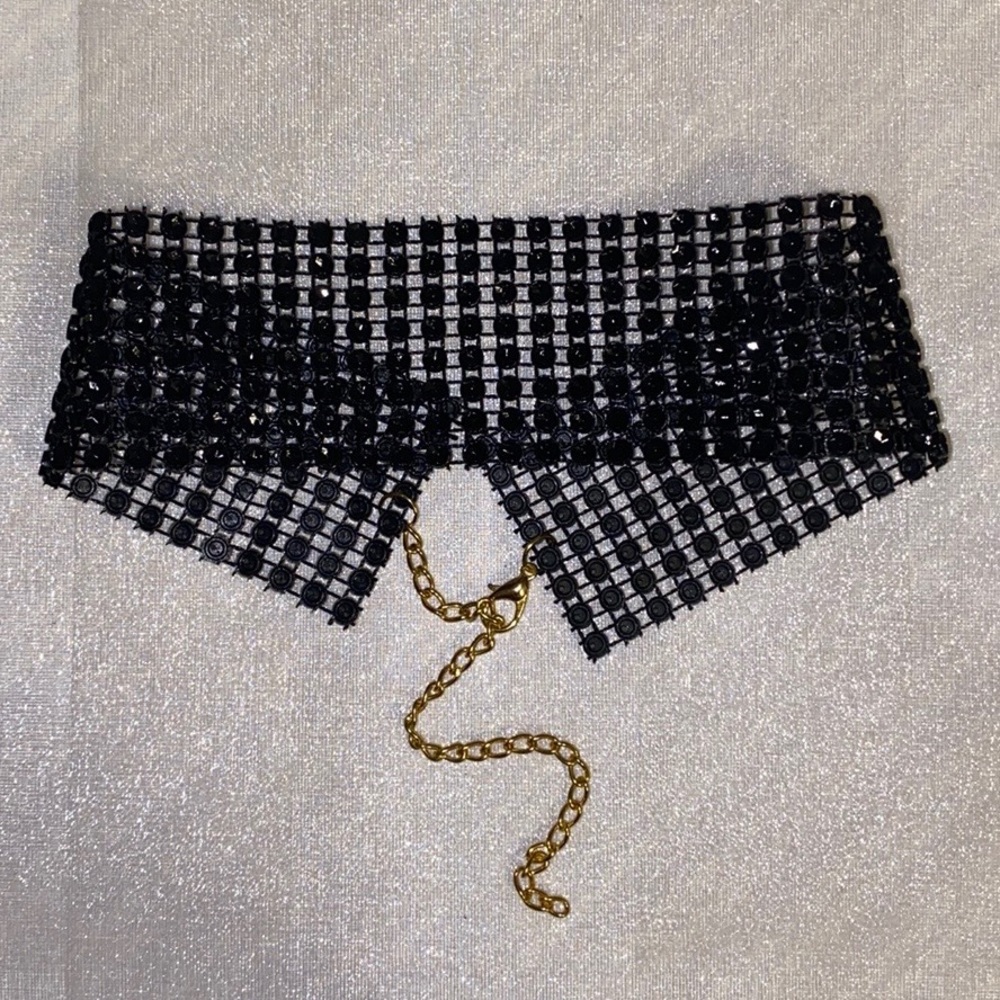 Thick Black Diamond Choker
